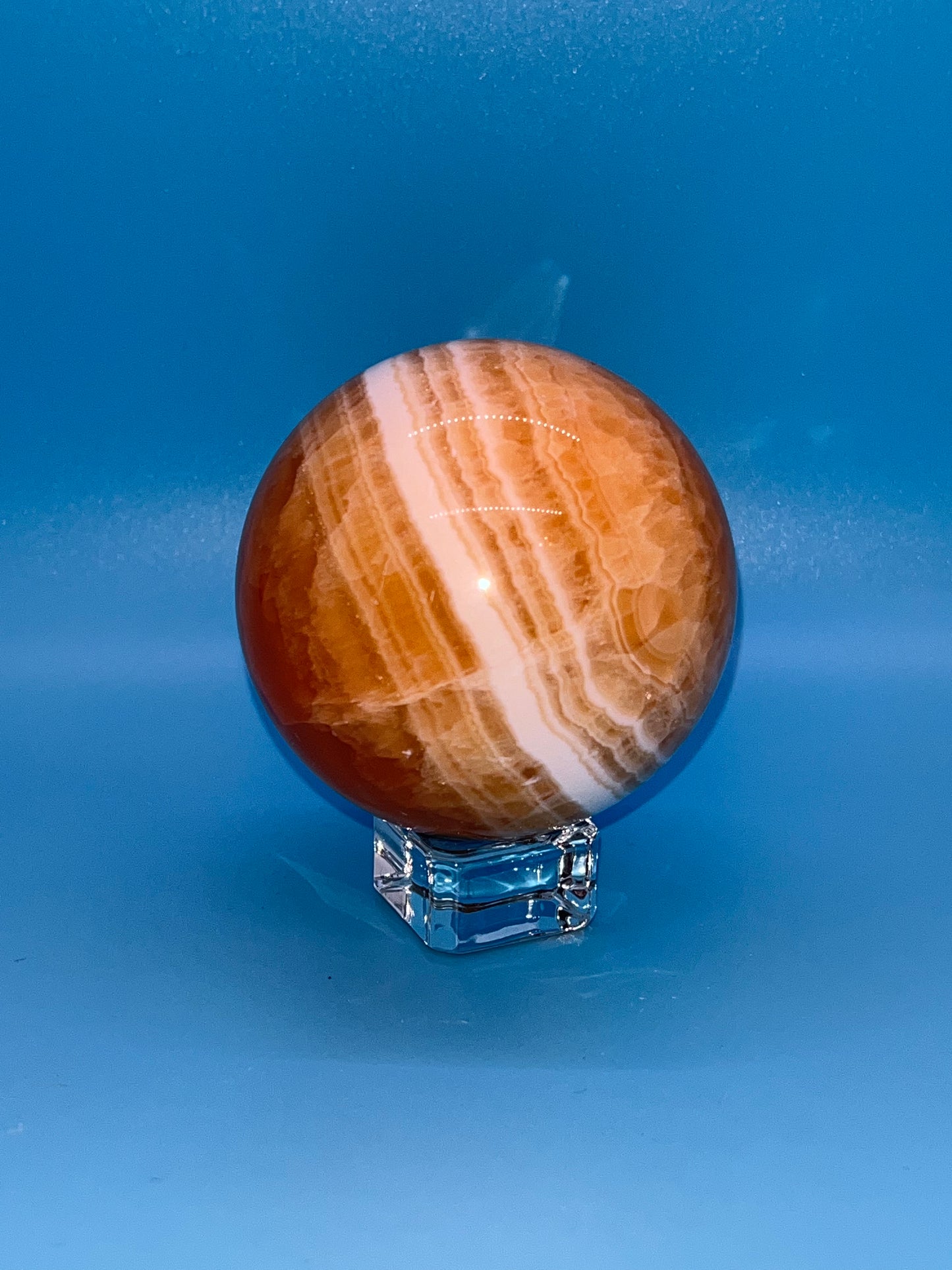 Orange Banded Calcite Spheres