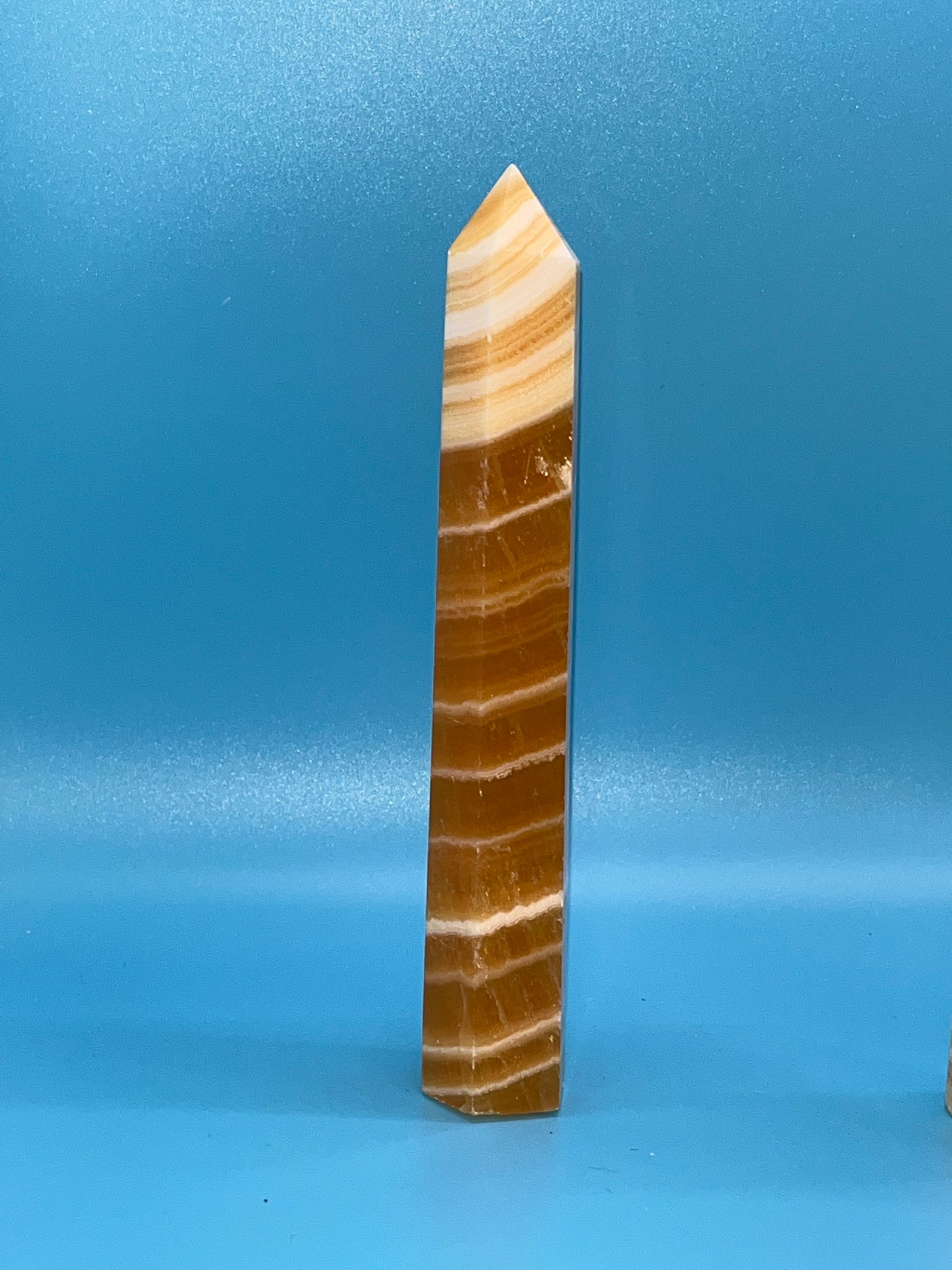 Orange Banded Calcite Towers, Tall/ Skinny