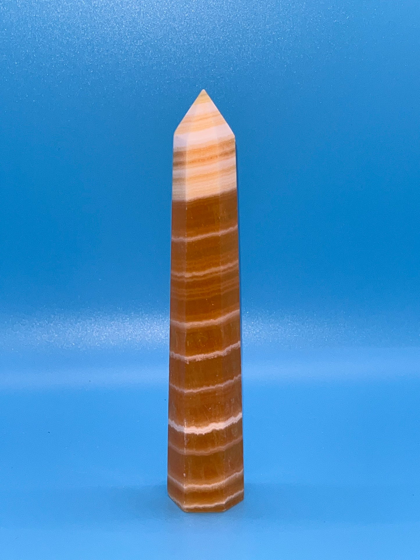 Orange Banded Calcite Towers, Tall/ Skinny