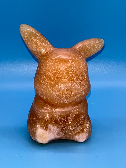 3.5 inch Yellow Calcite Pikachu Carving