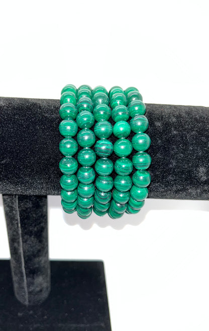 Malachite Bracelet, 8mm