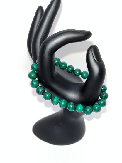 Malachite Bracelet, 8mm