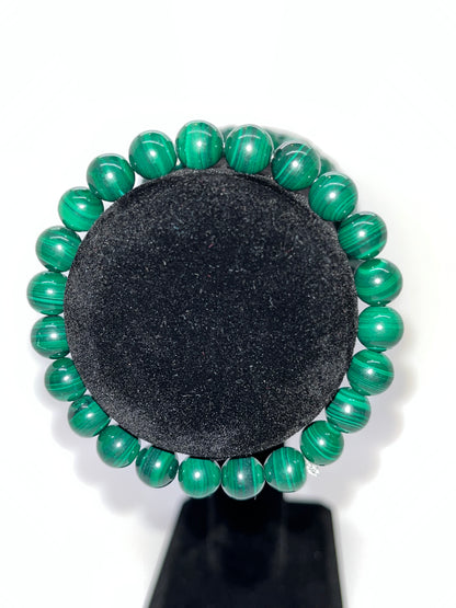 Malachite Bracelet, 8mm