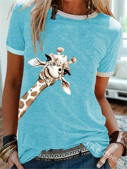 Graphic T Shirts Women Short Sleeve Tshrits Spring Summer Funny Casual Tshirt Ladies Printing Tee Shirt T-shirts Tops 2022