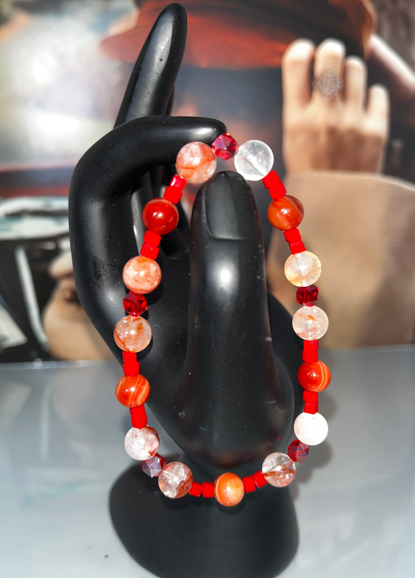 Red inspired by Taylor Swift Crystal Bracelet