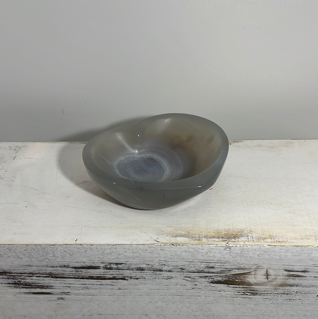 Agate Bowl, heart shape