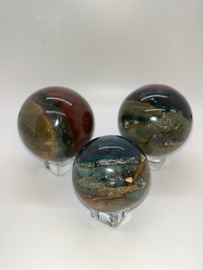 Polychrome Jasper Spheres