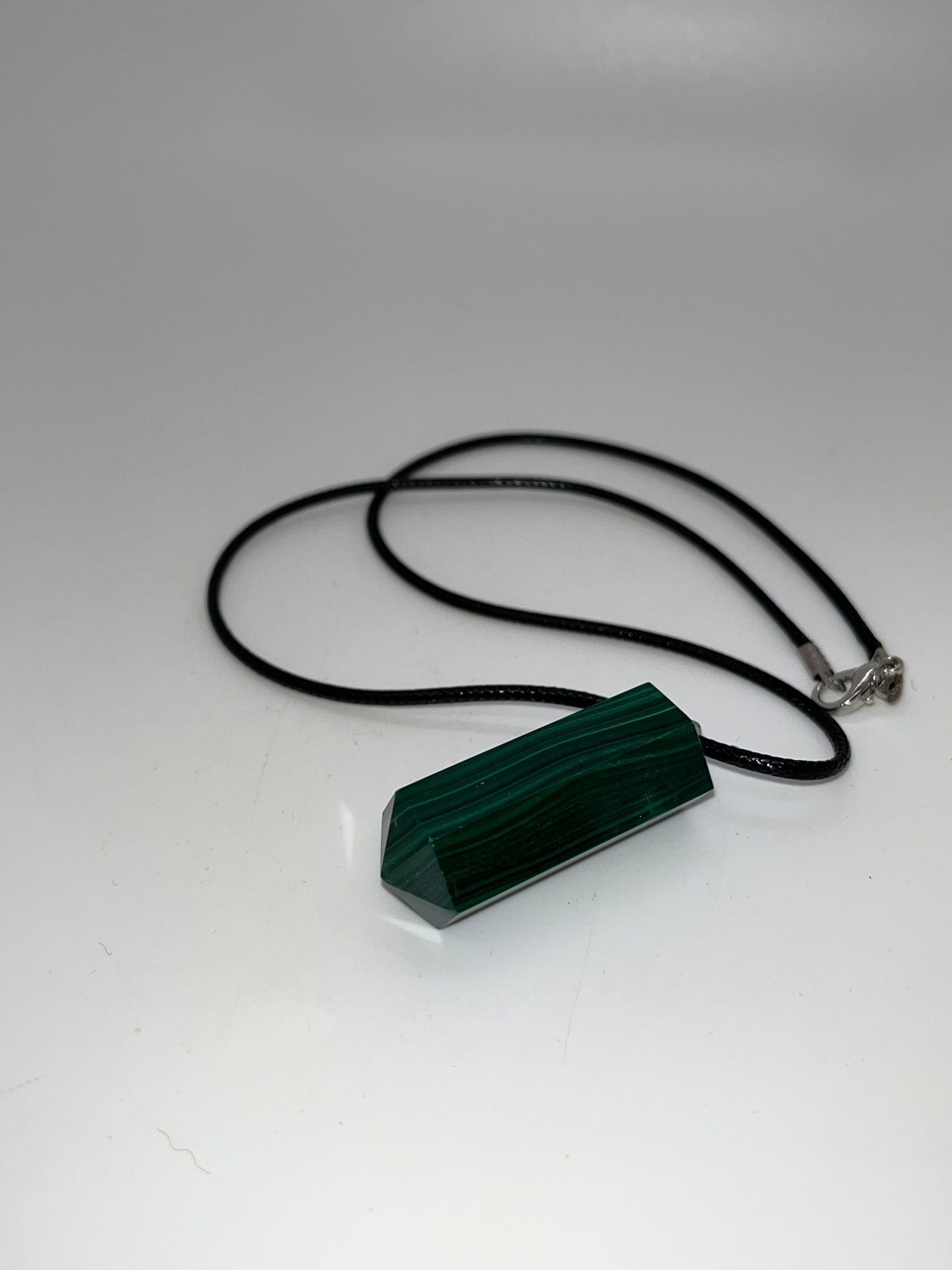 Malachite Tower Pendant Necklace