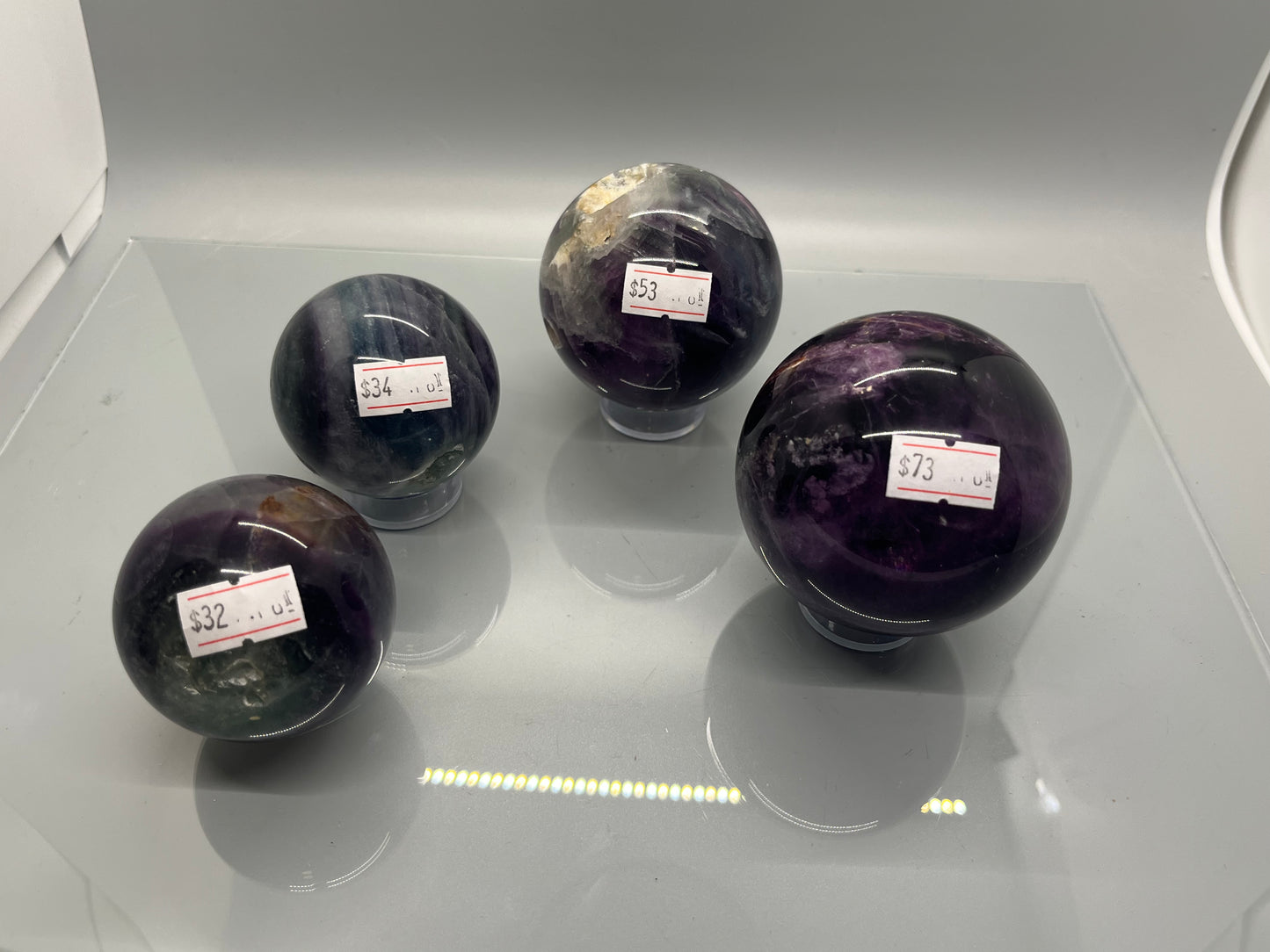 Rainbow Flourite Spheres