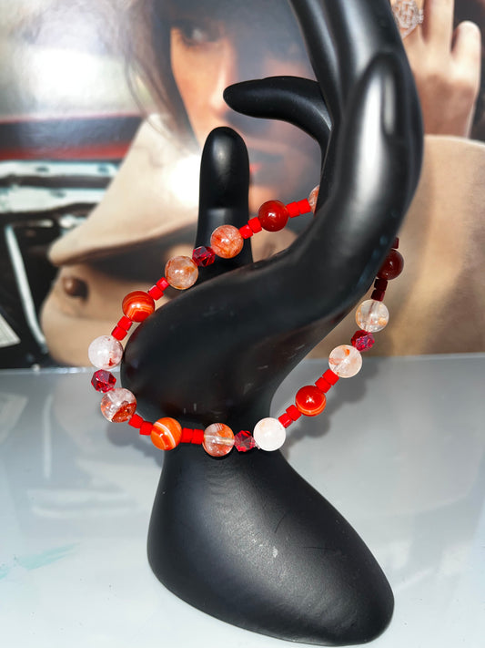 Red inspired by Taylor Swift Crystal Bracelet
