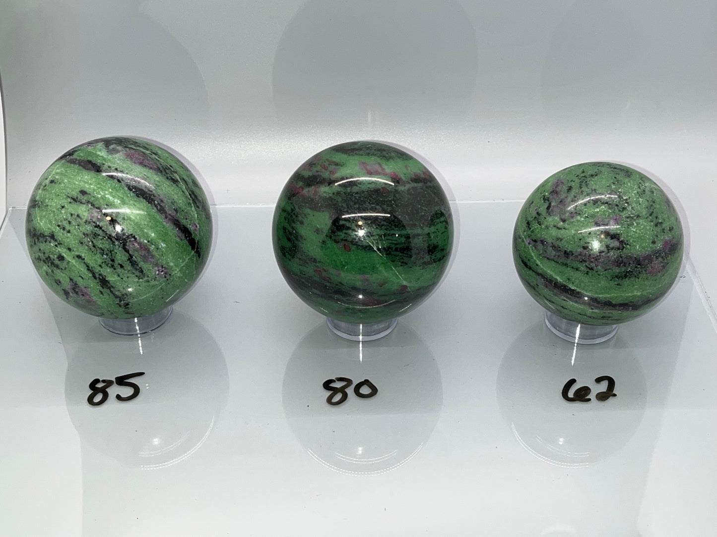 Ruby Zoisite Spheres