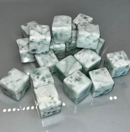 Chinese Larimar Tumble Cubes