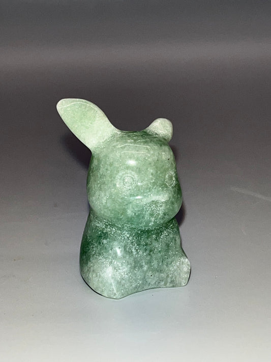 Green Aventurine Pikachu Carving