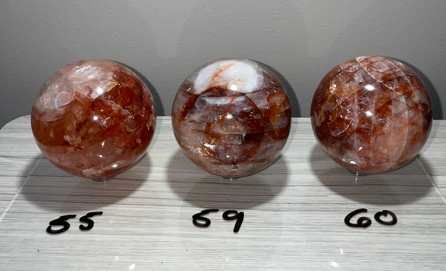 Fire Quartz Spheres