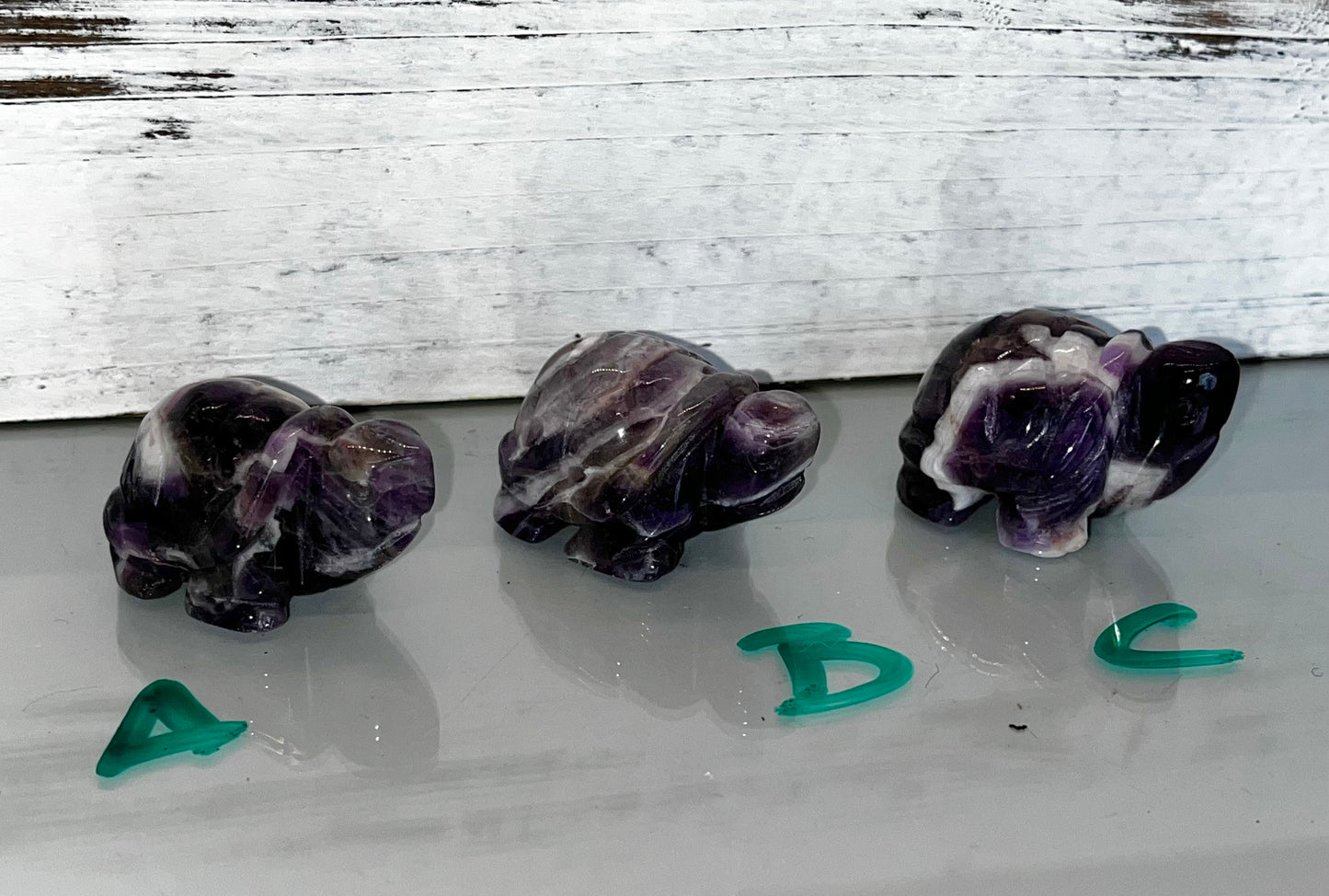 Dream Amethyst Turtle Carving