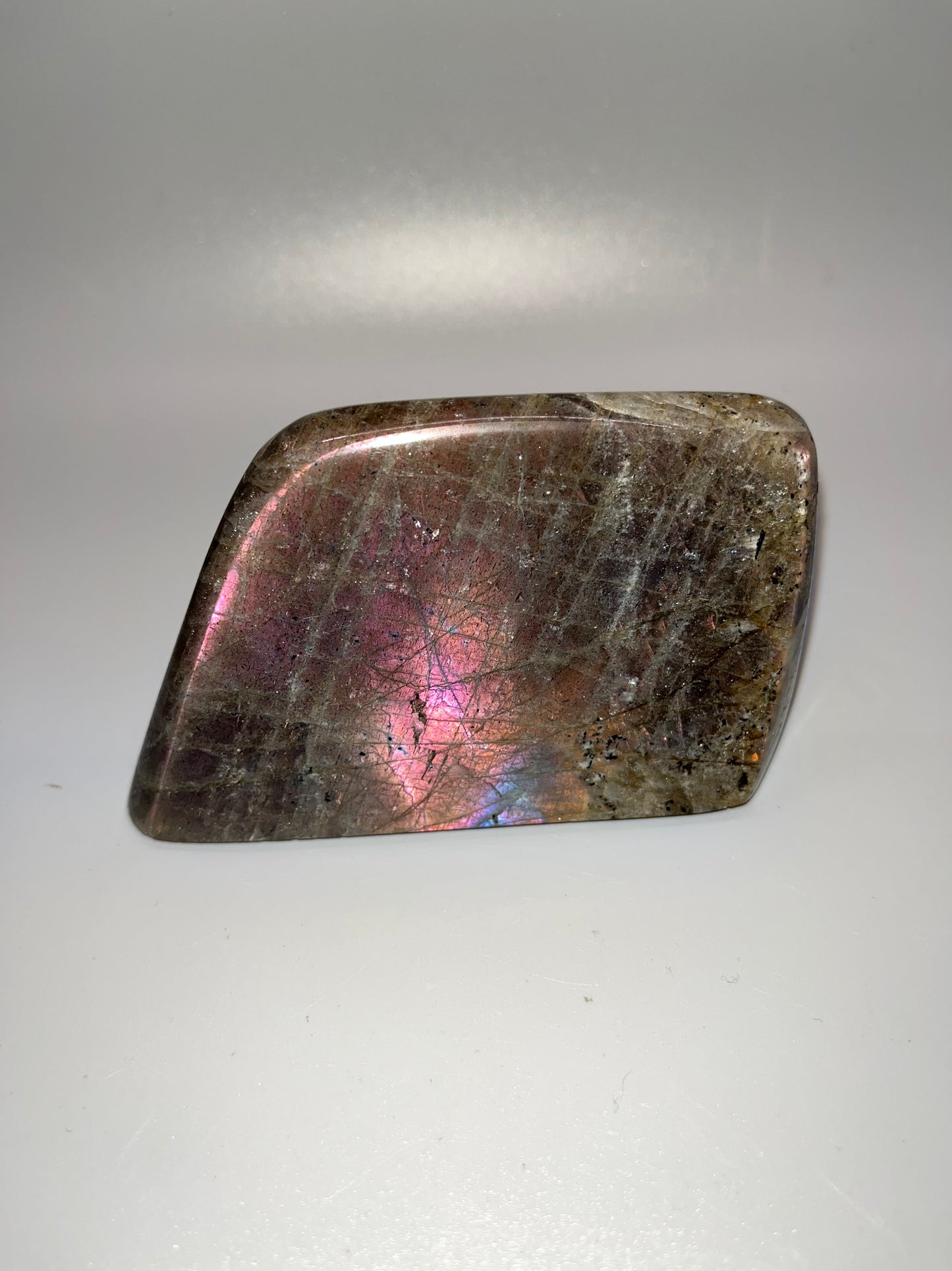 Pink Flash Labradorite Freeform