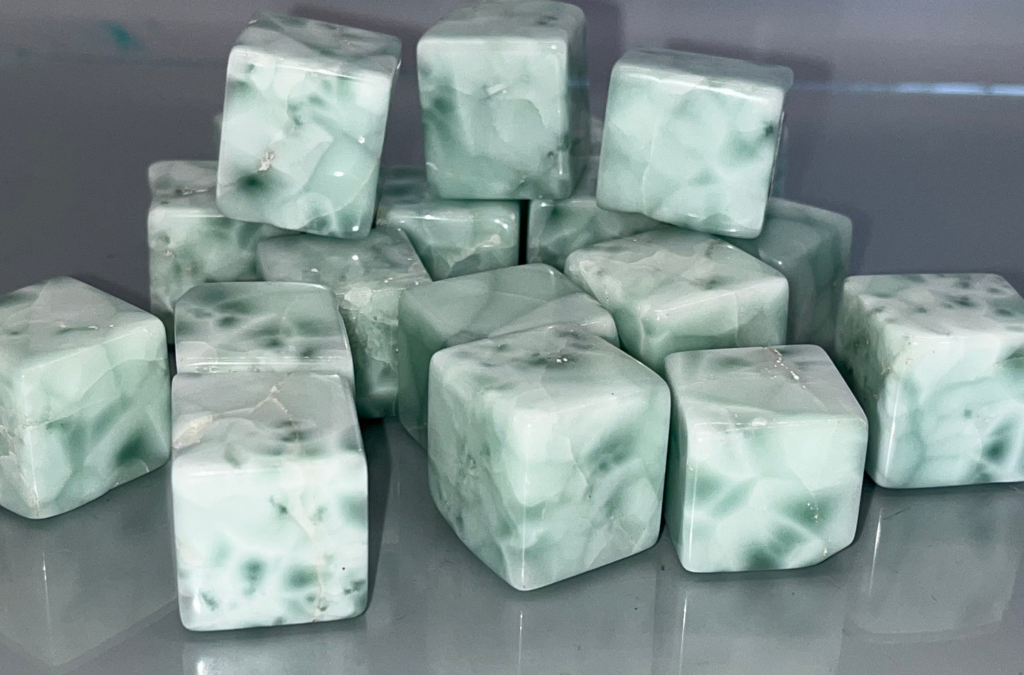 Chinese Larimar Tumble Cubes