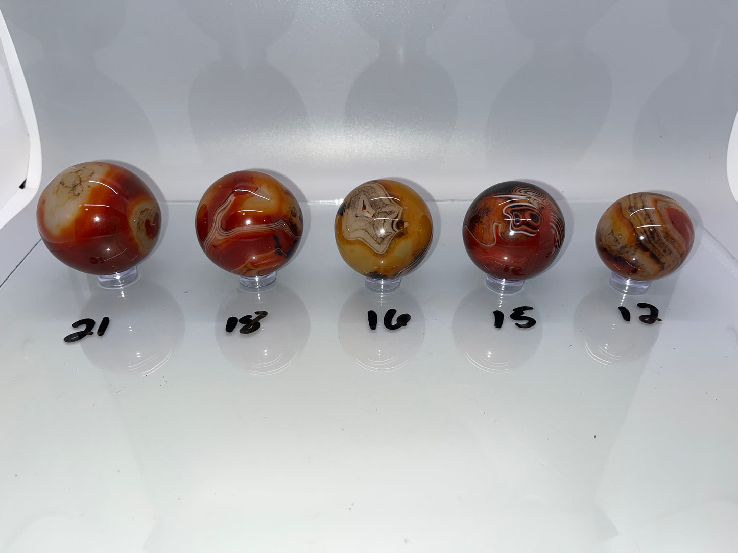 Carnelian Agate Spheres