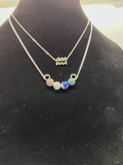 Aquarius Zodiac Necklace