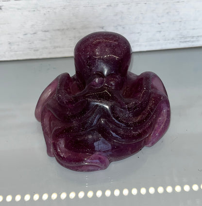 Amethyst Octopus Carving