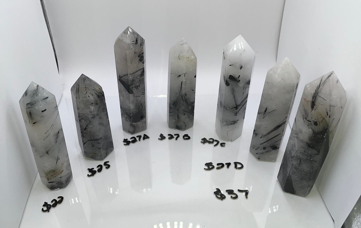 Tourmaline Quartz Crystal Towers