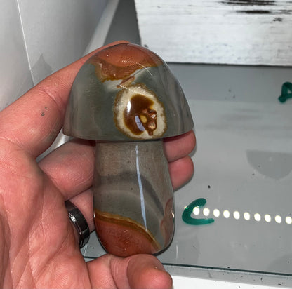 Polychrome Jasper Mushroom