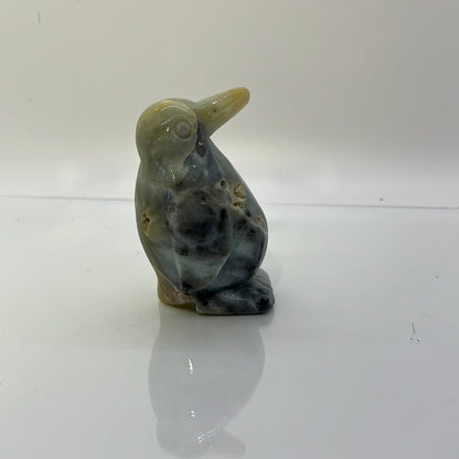 Caribbean Calcite Penguin Carving