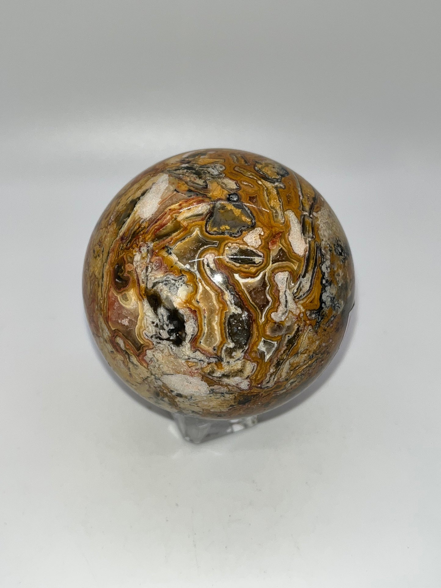 Crazy Lace Agate Sphere, 71mm