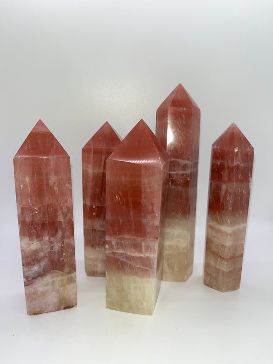 Pink Calcite Towers, Large