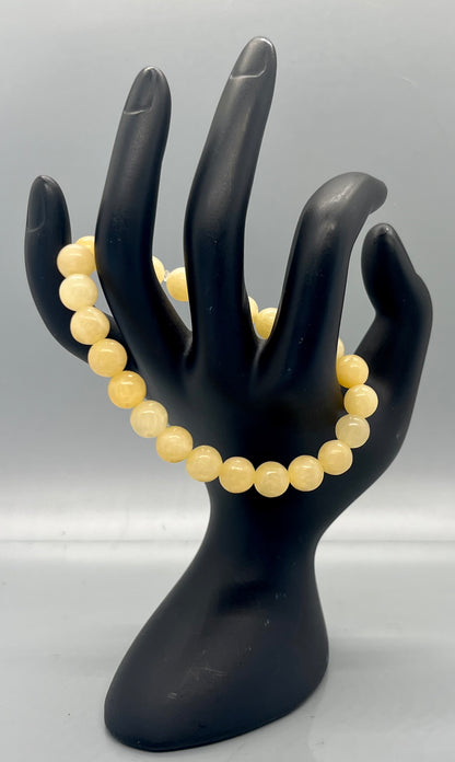 Honey Calcite Bracelet, 8mm