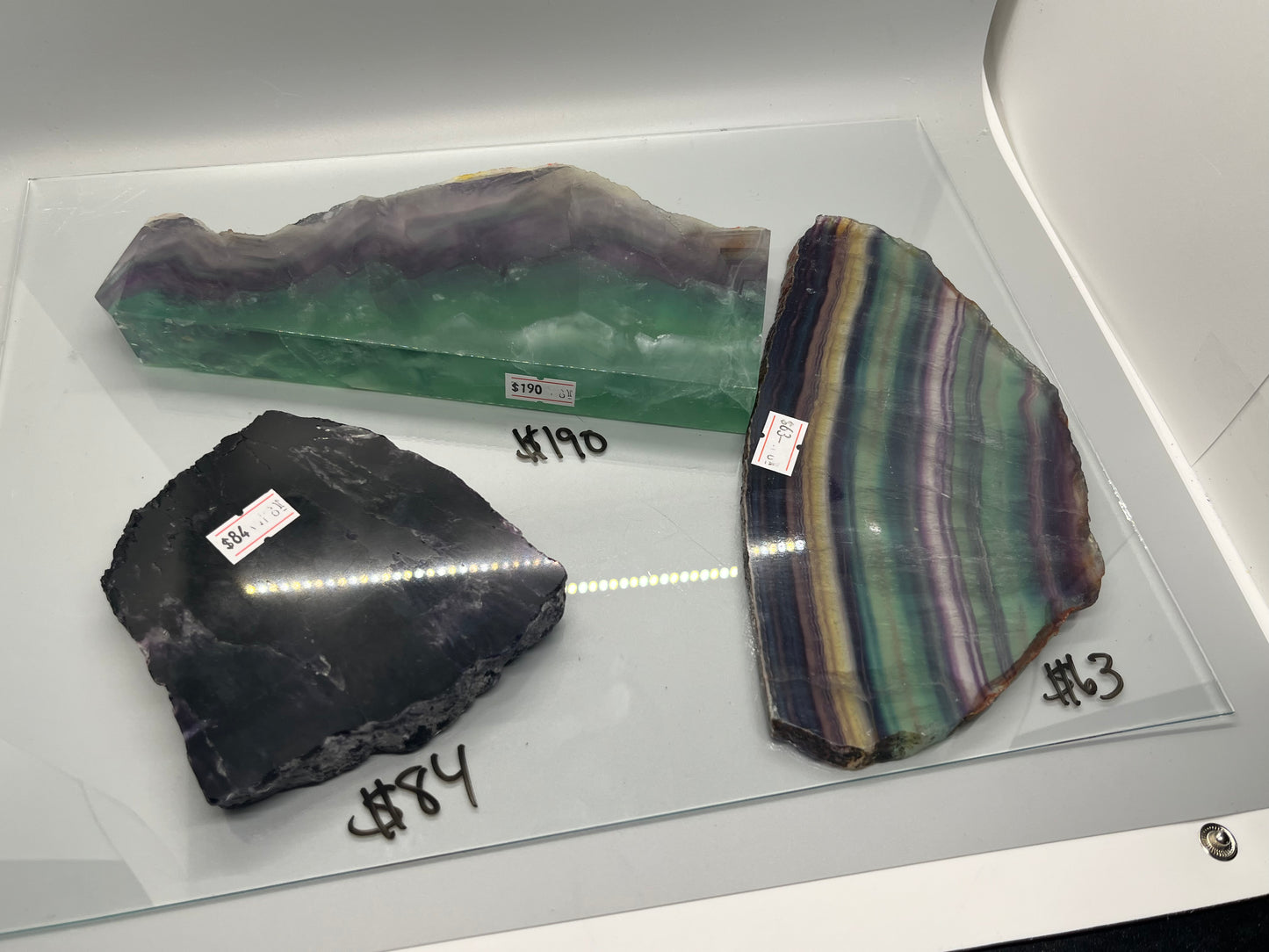 Unique flourite slabs