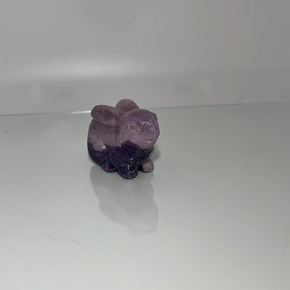 Lepidolite Bunny Rabbit Carvings