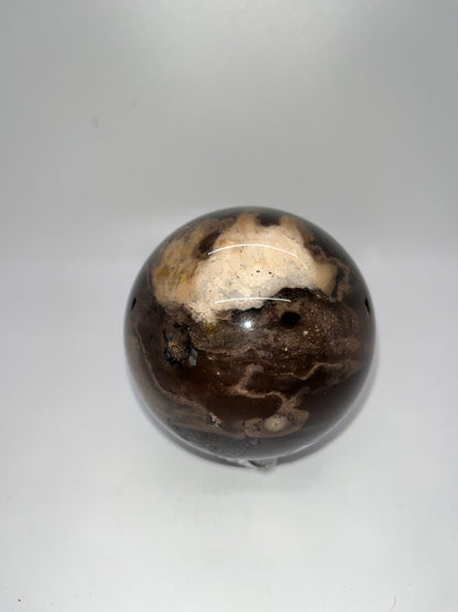 Brown Agate Sphere, 83mm