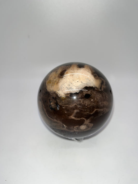 Brown Agate Sphere, 83mm